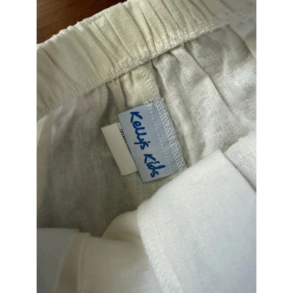 Boys Pleated Kelly Kids‎ Dress Linen White Dress Pants Size 4